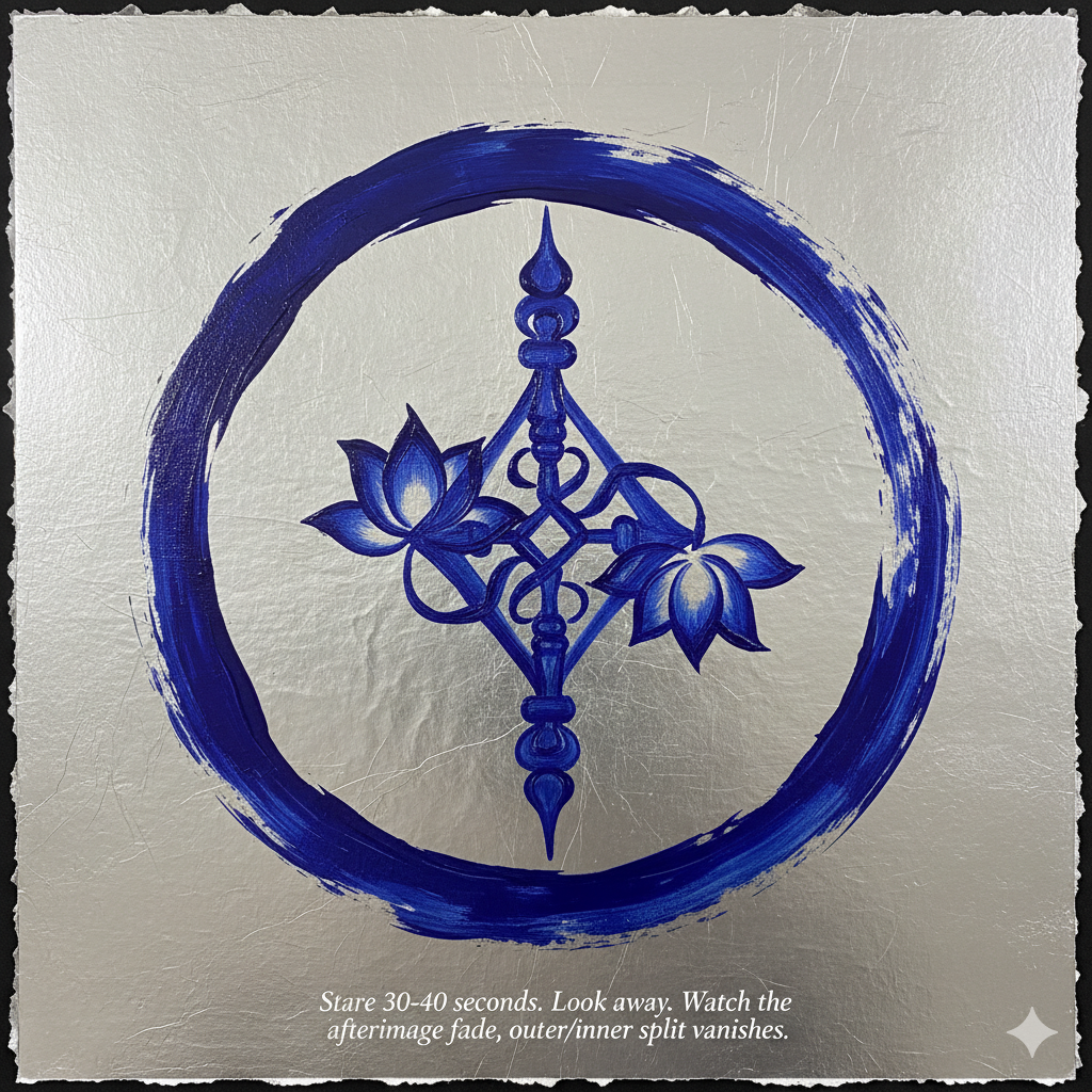 Afterimage Gate — visual meditation for direct recognition in Dzogchen practice